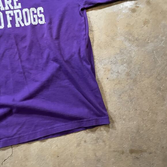 TCU Horned Frogs Long Sleeve Purple Shirt Adidas Large - Picture 4 of 7